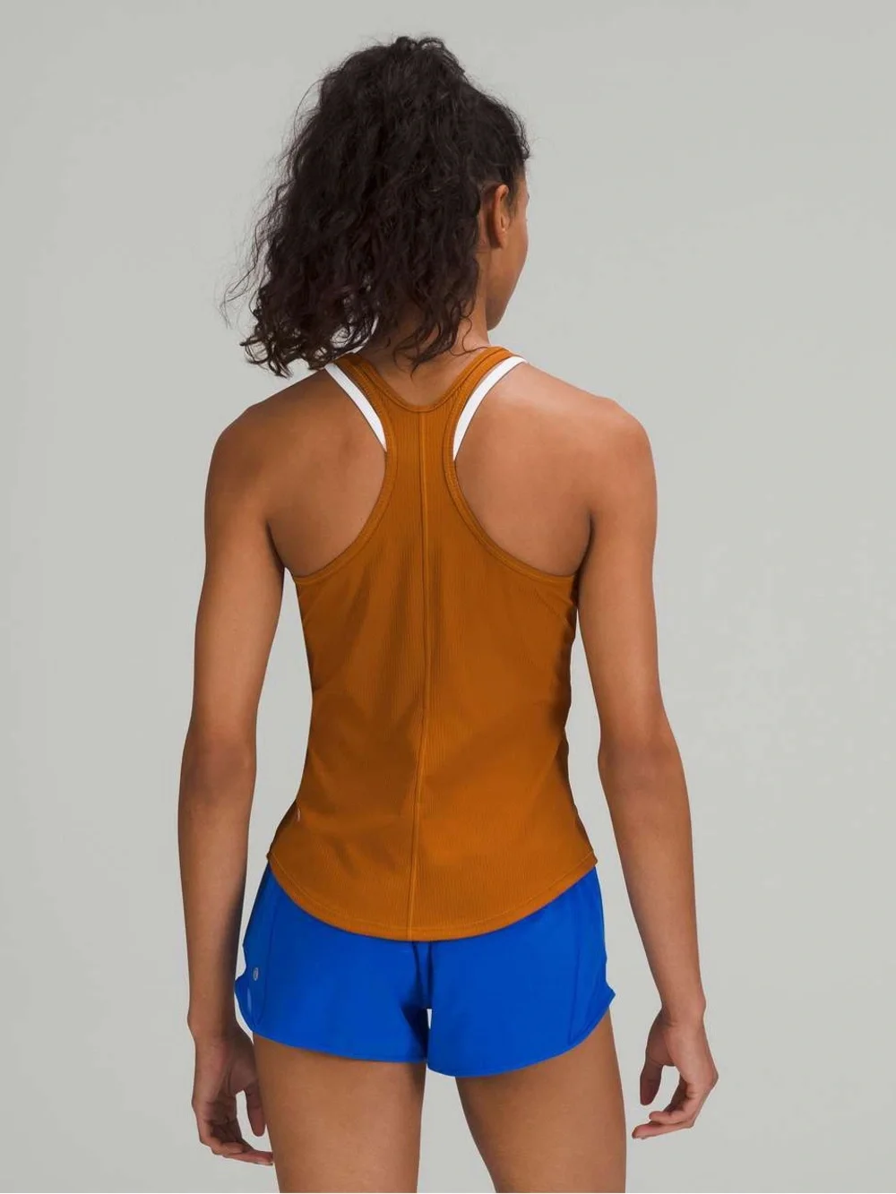 Lululemon Base Pace Ribbed Tank Top in Butternut Brown
